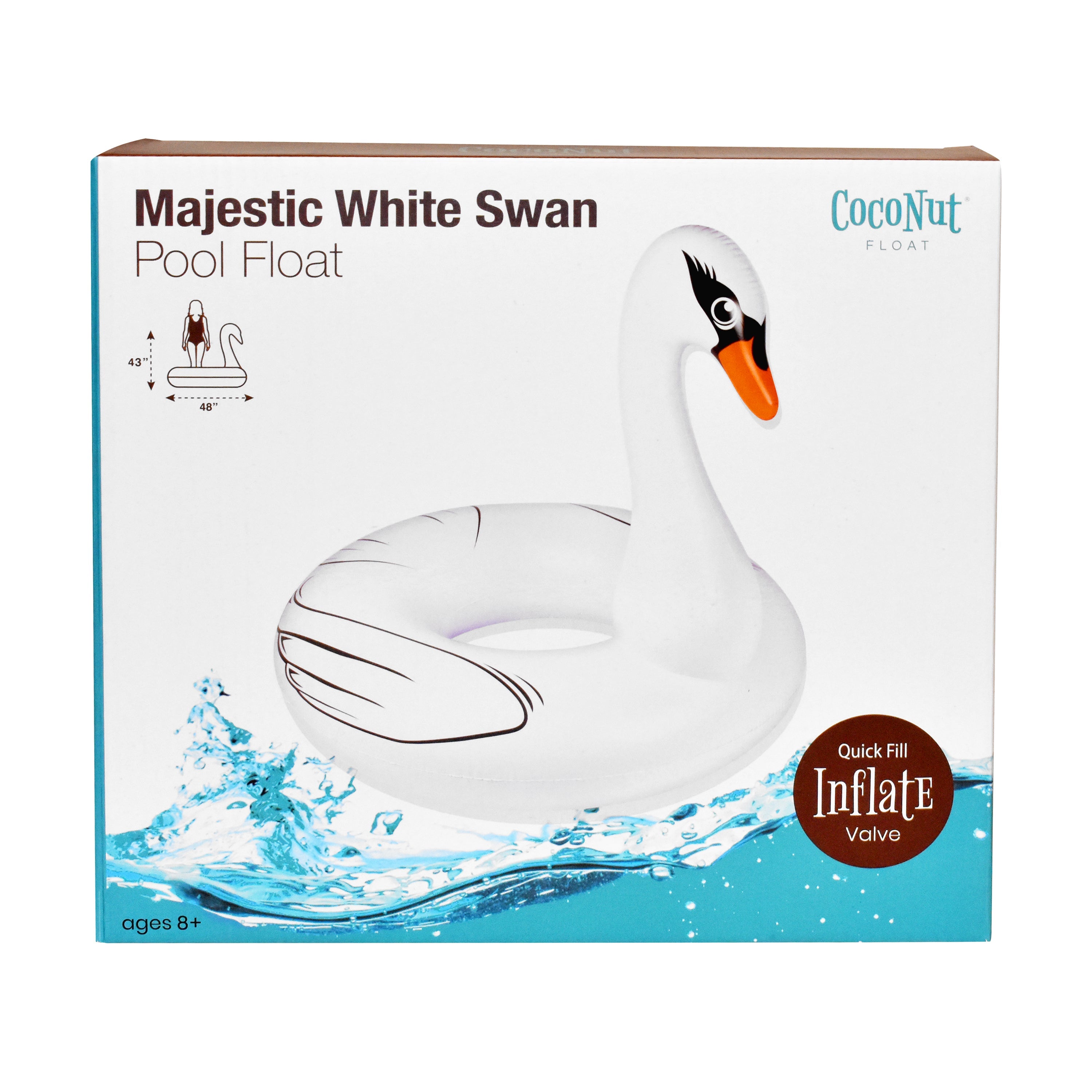 Big fashion mouth swan pool float